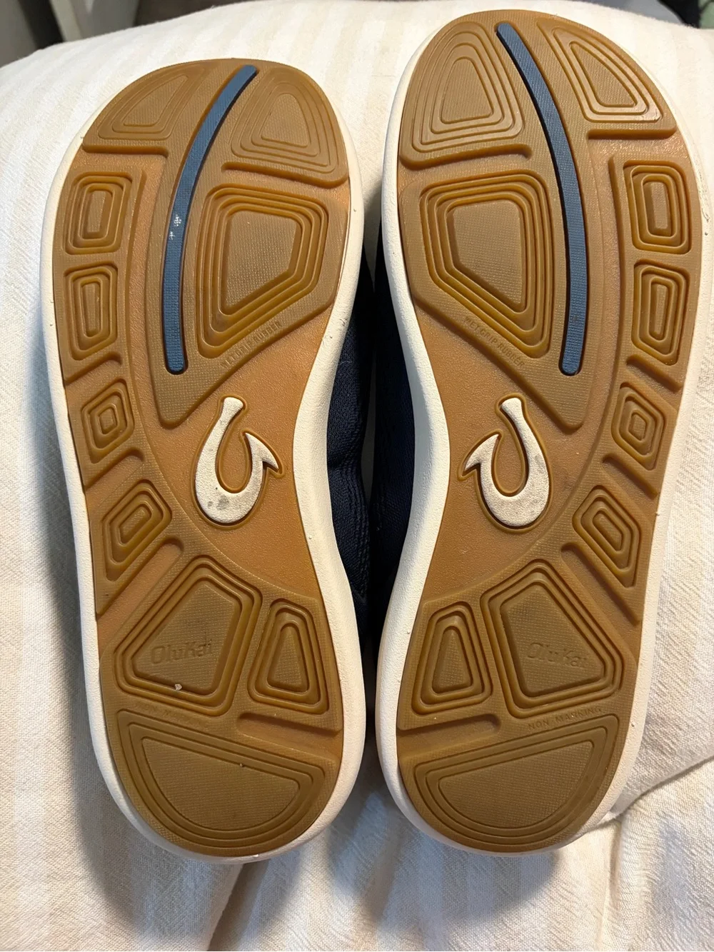 OluKai Mens Moku Pae Mesh Slip On Boat Shoes Island Salt Koi SIZE 11